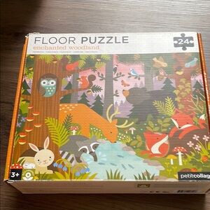 Petit Collage Enchanted Woodland Floor Puzzle  Size 18” X 24” Ages 3 years & Up